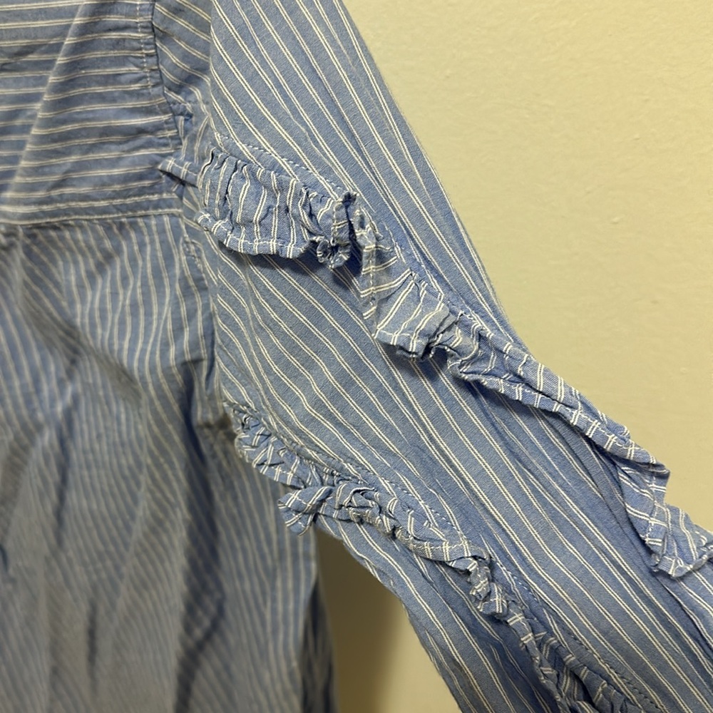 Rails Women’s Ruffle Striped Button Down In Size … - image 3